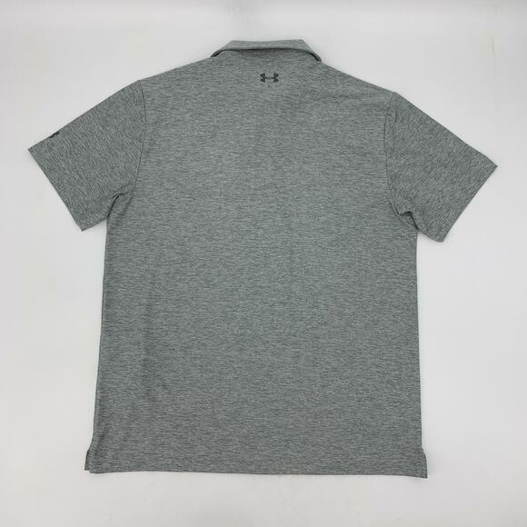 Under Armour Shirt Mens L Large Gray Playoff Breast Cancer Awareness Golf Polo - Picture 3 of 10
